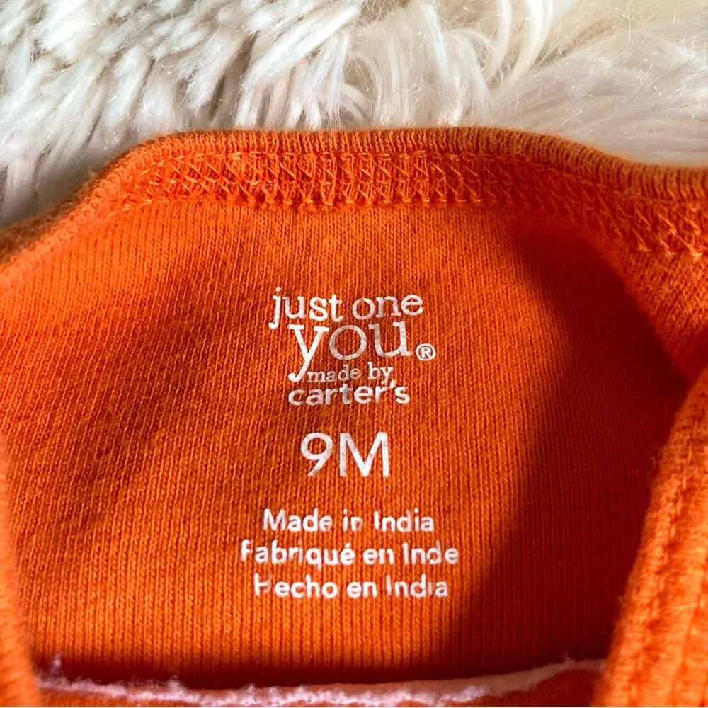 Carter’s Orange Halloween Ghost Onesie Mommy’s Little Boo 9 months